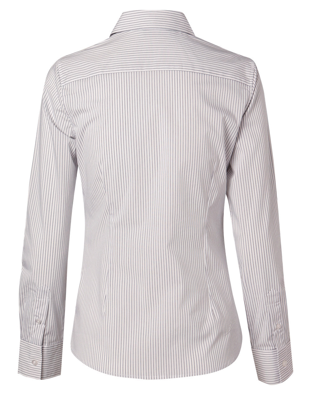 Ladies Ticking Stripe Long Sleeve Shirt - M8200L