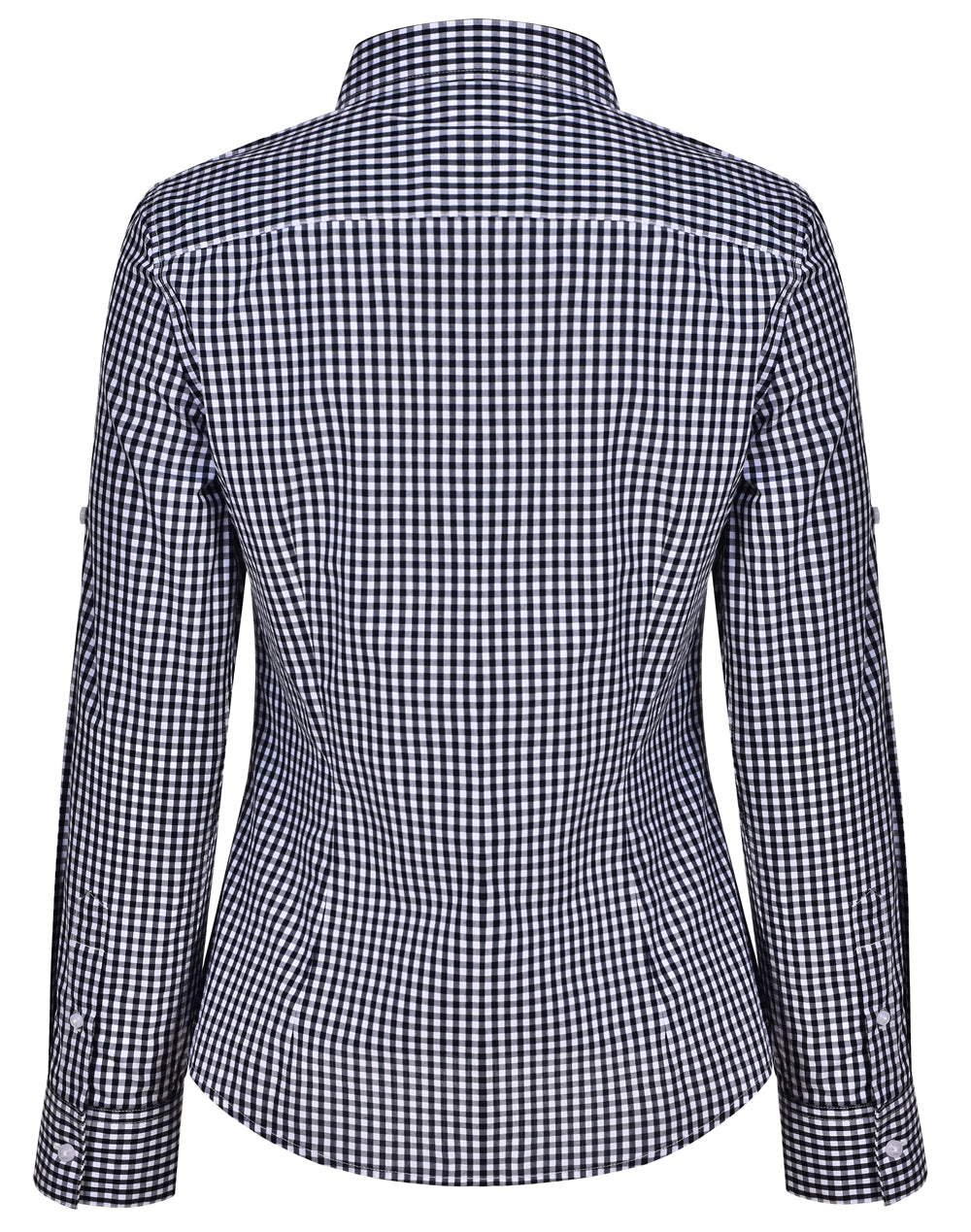 Ladies Gingham Check Long Sleeve Shirt - M8300L