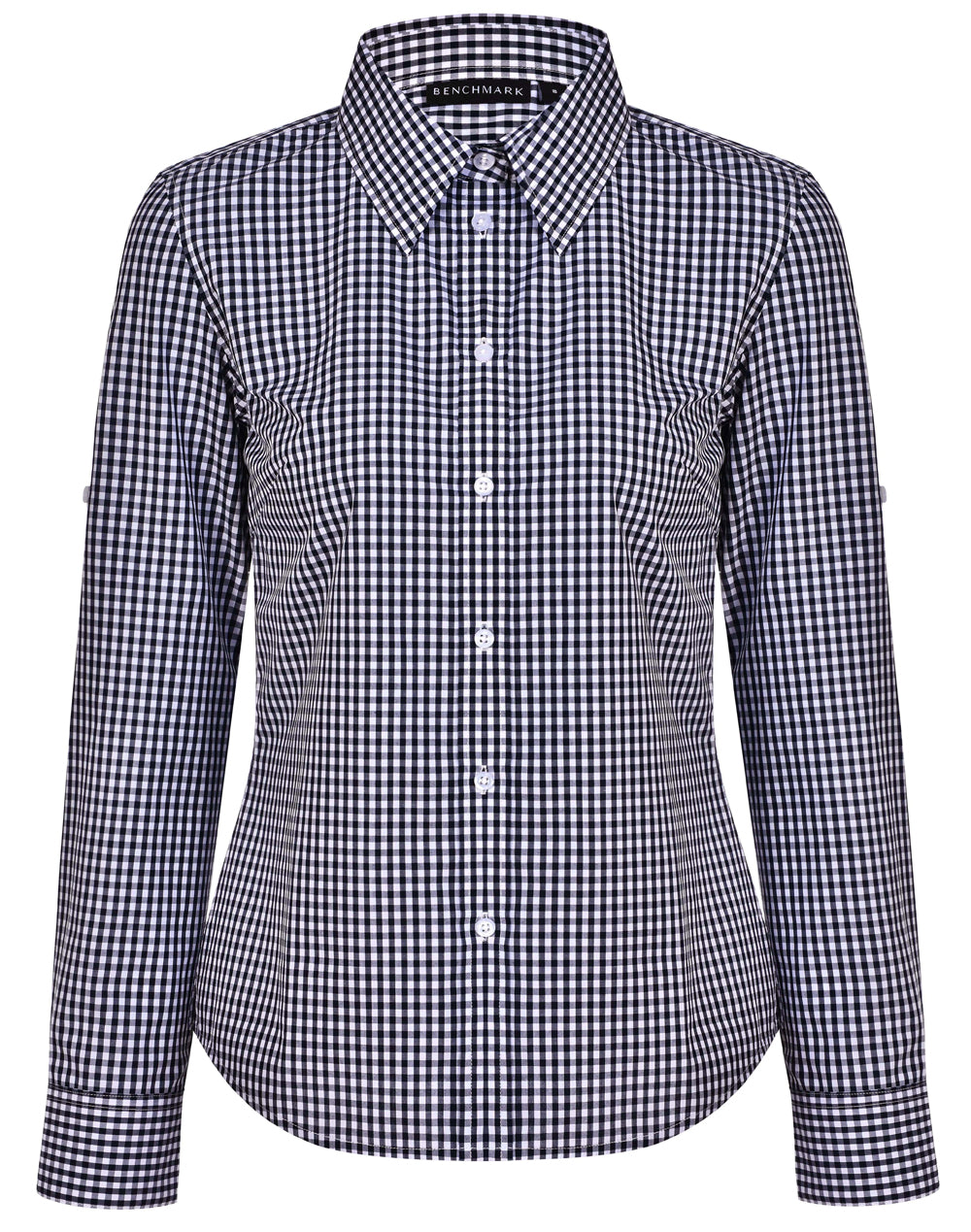 Ladies Gingham Check Long Sleeve Shirt - M8300L