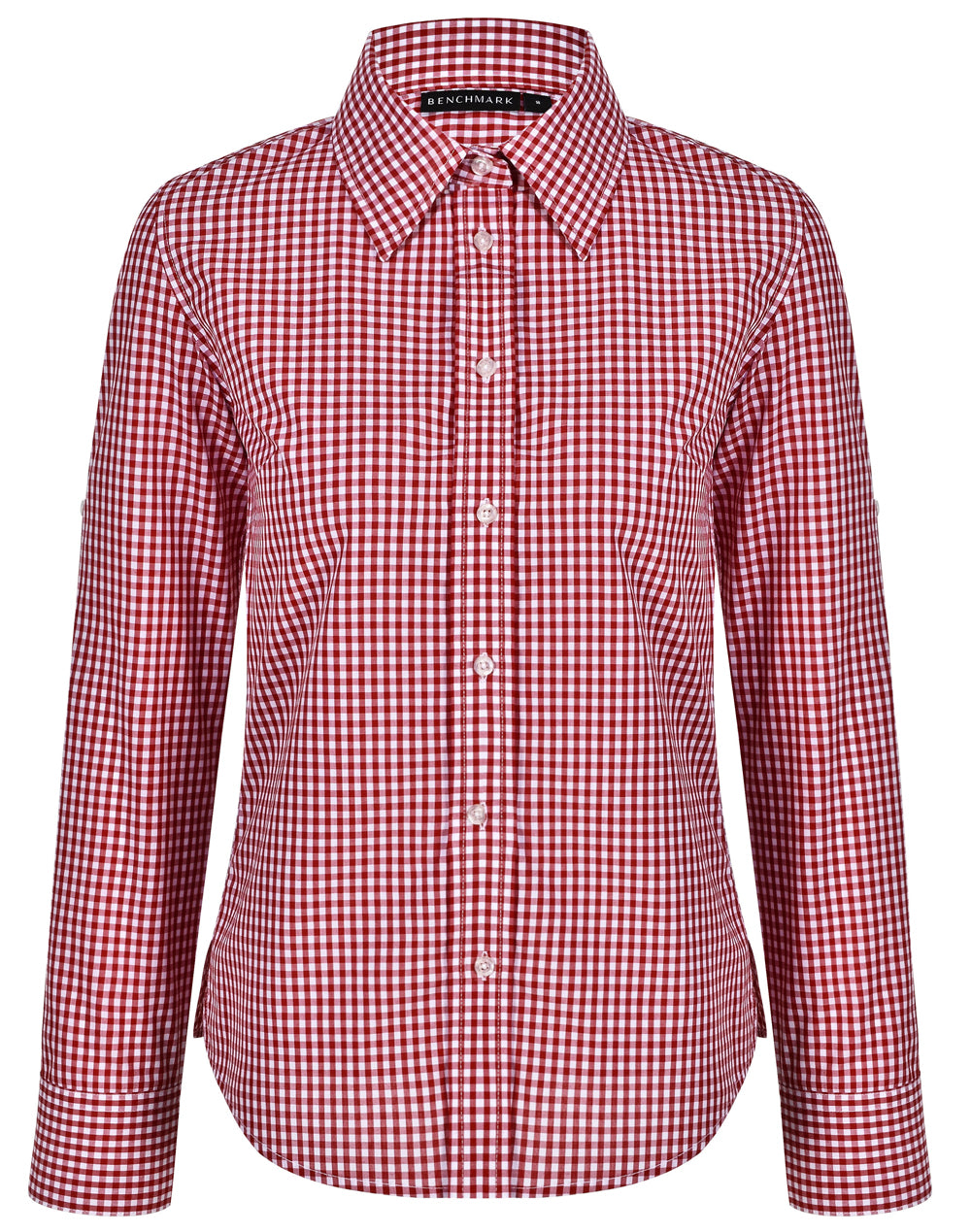 Ladies Gingham Check Long Sleeve Shirt - M8300L