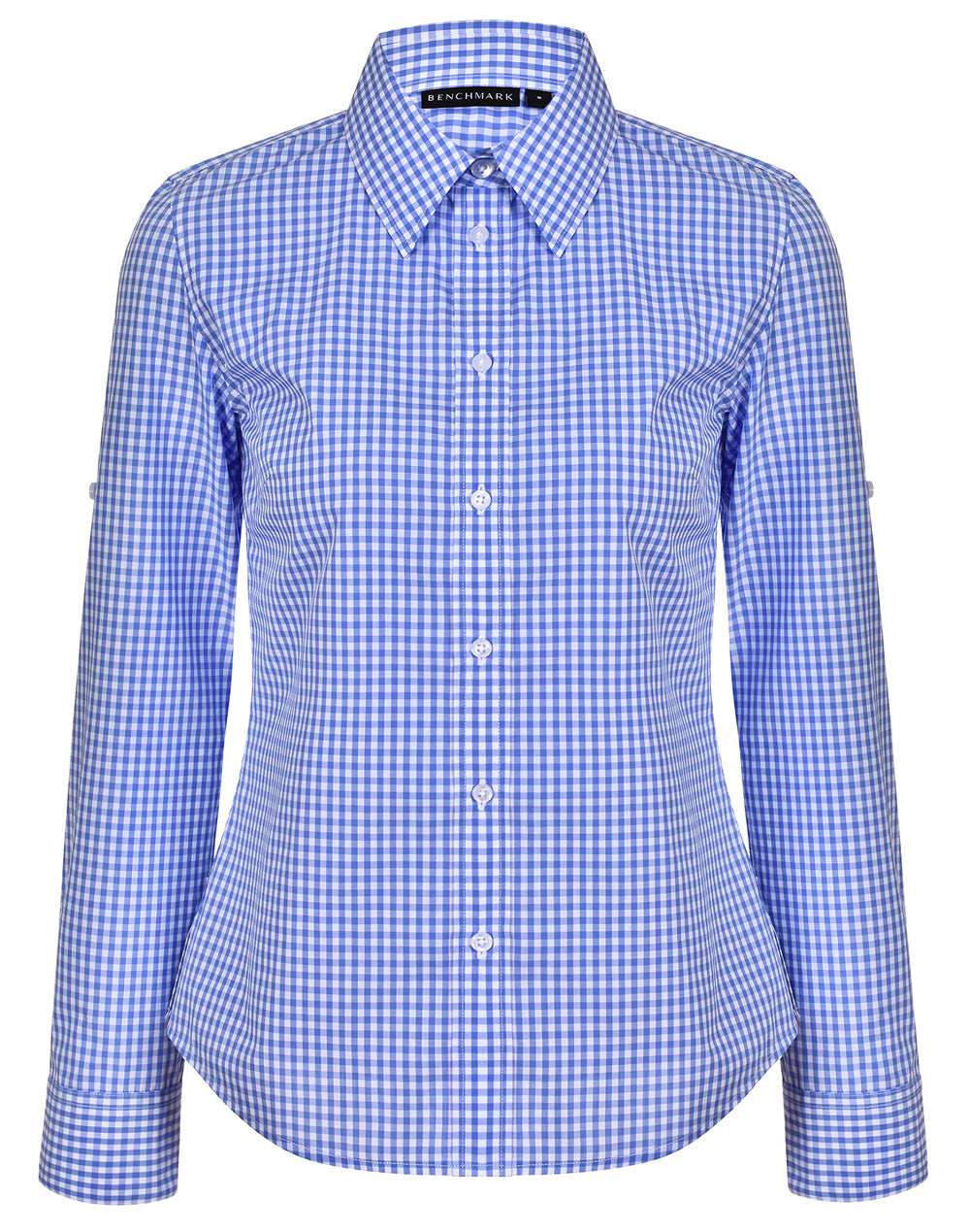 Ladies Gingham Check Long Sleeve Shirt - M8300L