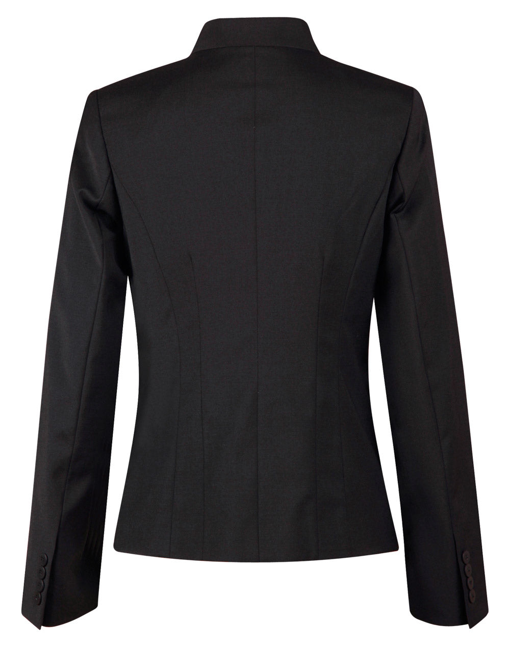 Ladies Wool Blend Stretch Reverse Lapel Jacket - M9202