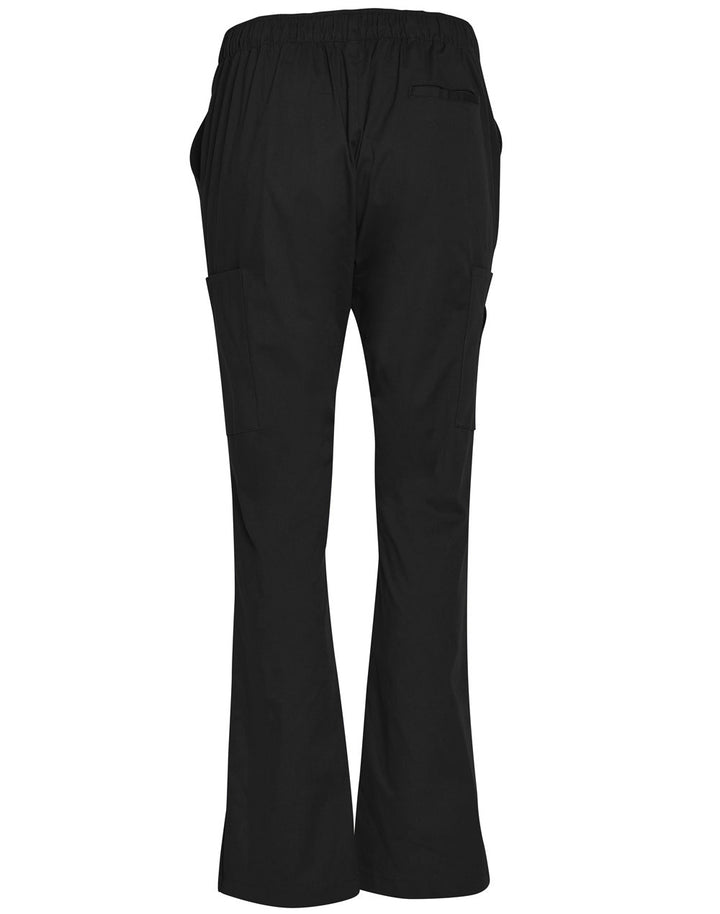 Ladies Semi-Elastic Waist Tie Solid Colour Scrub Pants - M9720