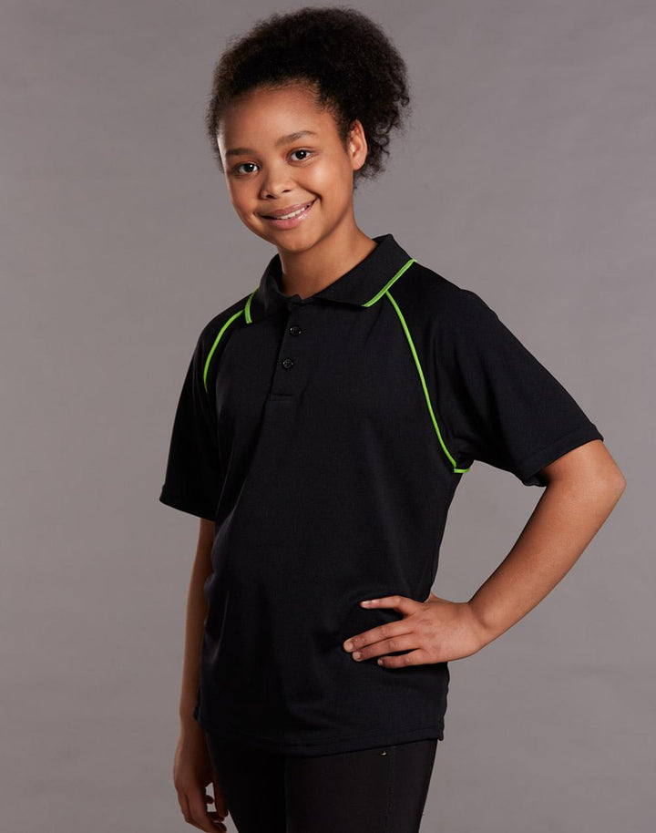 Kids Cooldry Raglan Short Sleeve Polo - PS24 (9 colours)