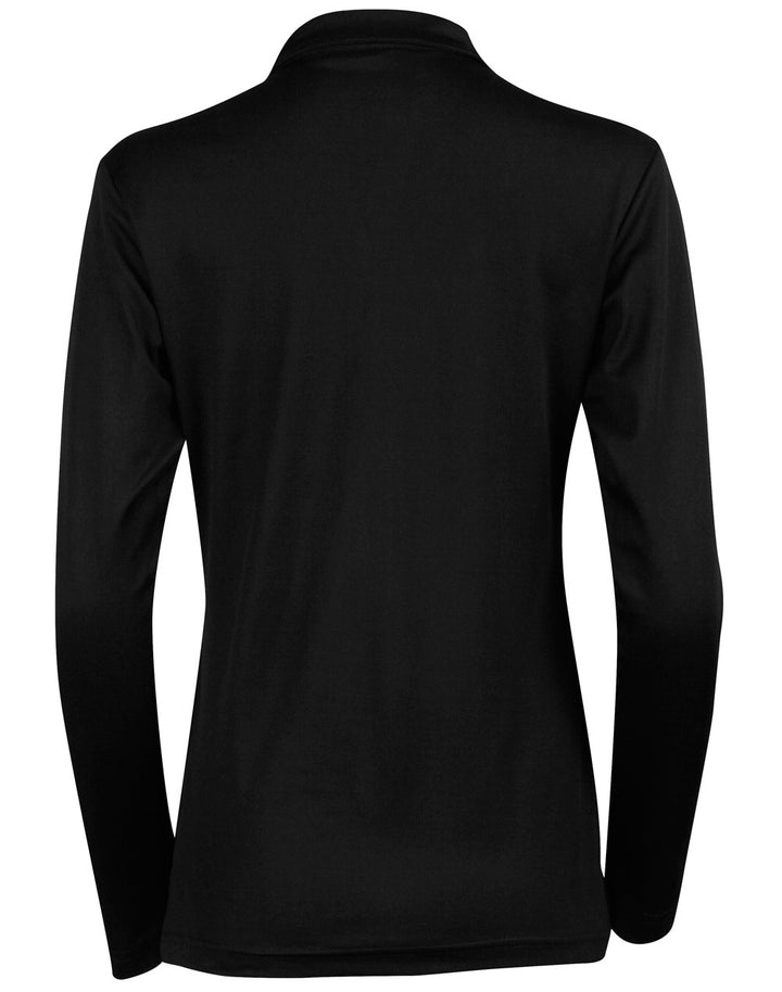 Ladies Cotton Back TrueDry Long Sleeve Polo - PS36B