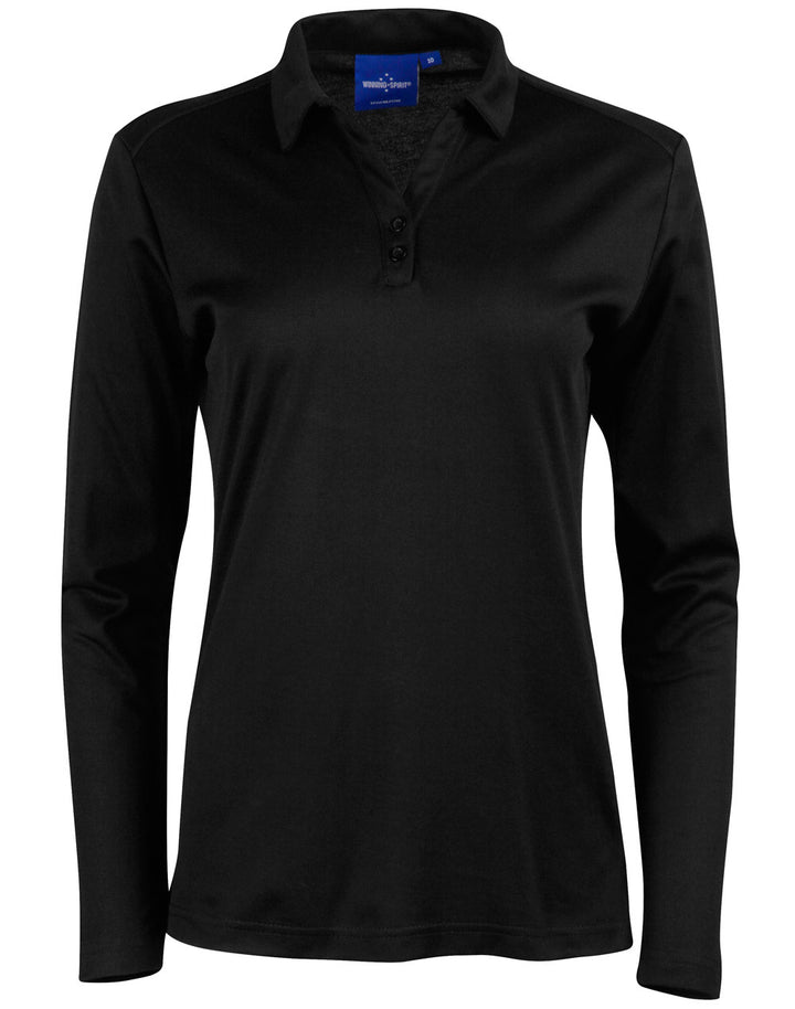 Ladies Cotton Back TrueDry Long Sleeve Polo - PS36B