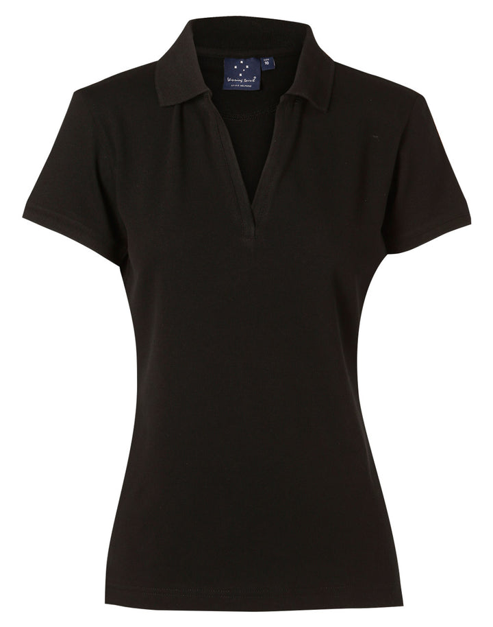 Ladies 100% Cotton Elastane Short Sleeve - PS40 (7 colours)