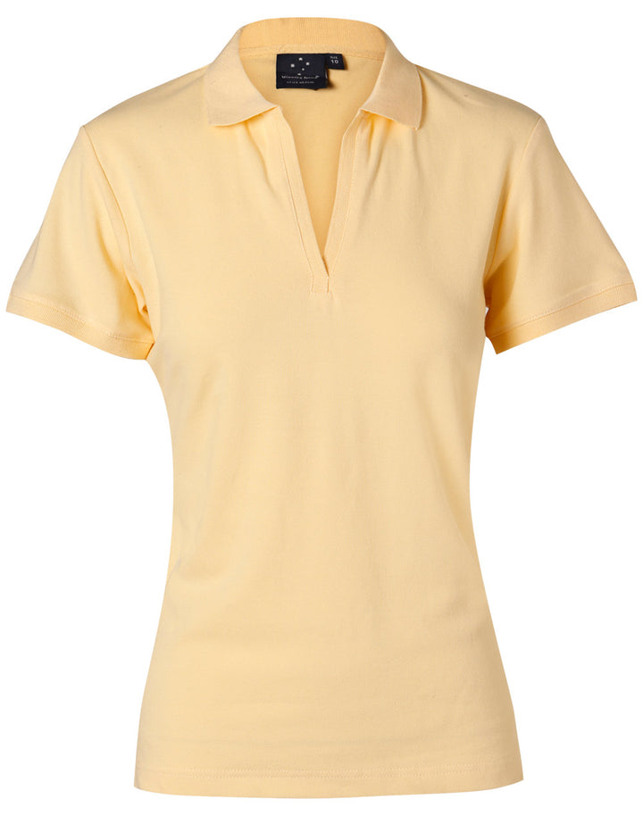 Ladies 100% Cotton Elastane Short Sleeve - PS40 (7 colours)