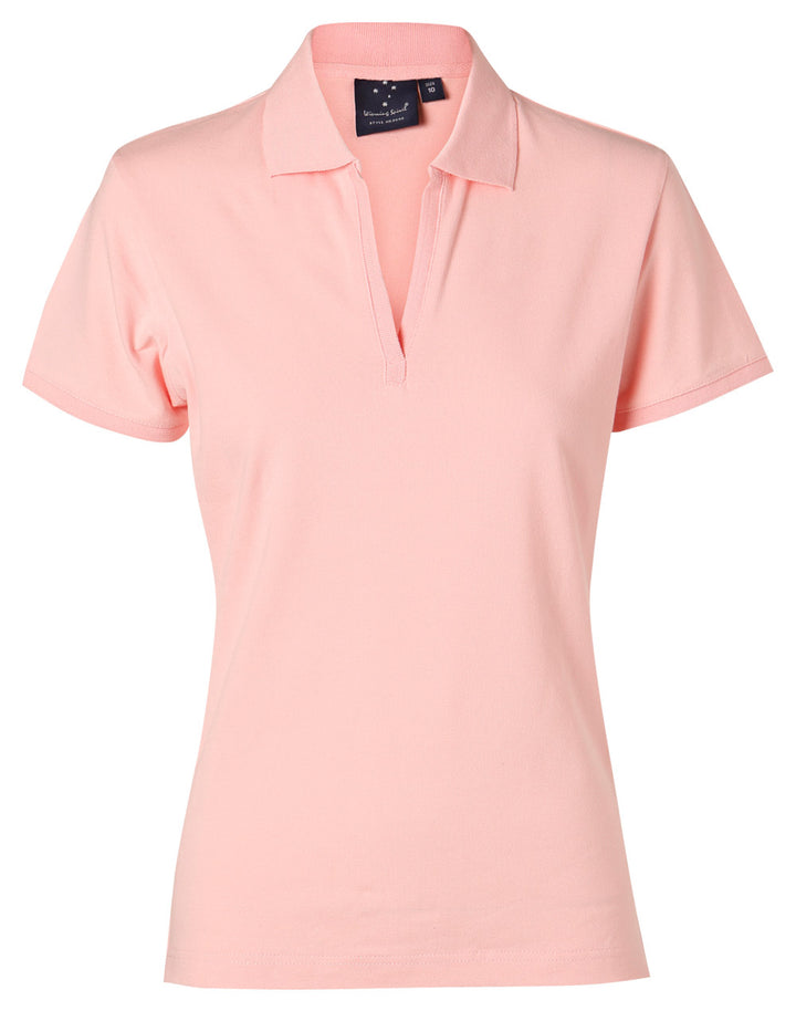 Ladies 100% Cotton Elastane Short Sleeve - PS40 (7 colours)