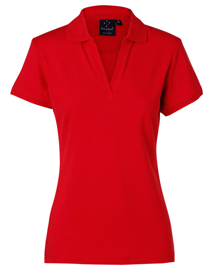 Ladies 100% Cotton Elastane Short Sleeve - PS40 (5 colours)