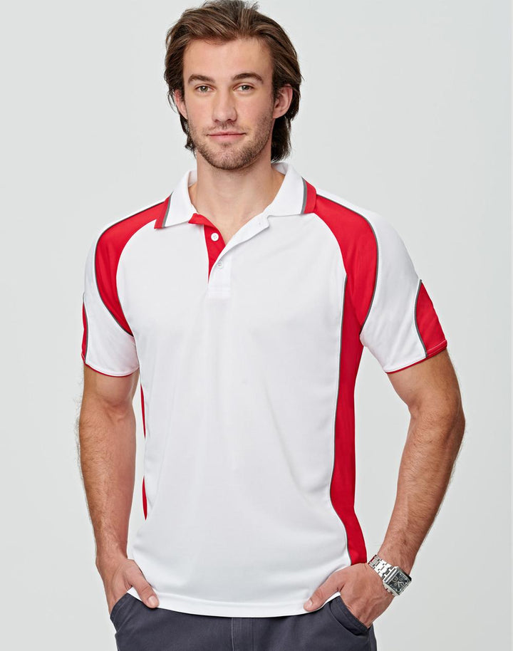 Men's Cooldry Contrast Polo Sleeve Panels - PS61(8 colours)