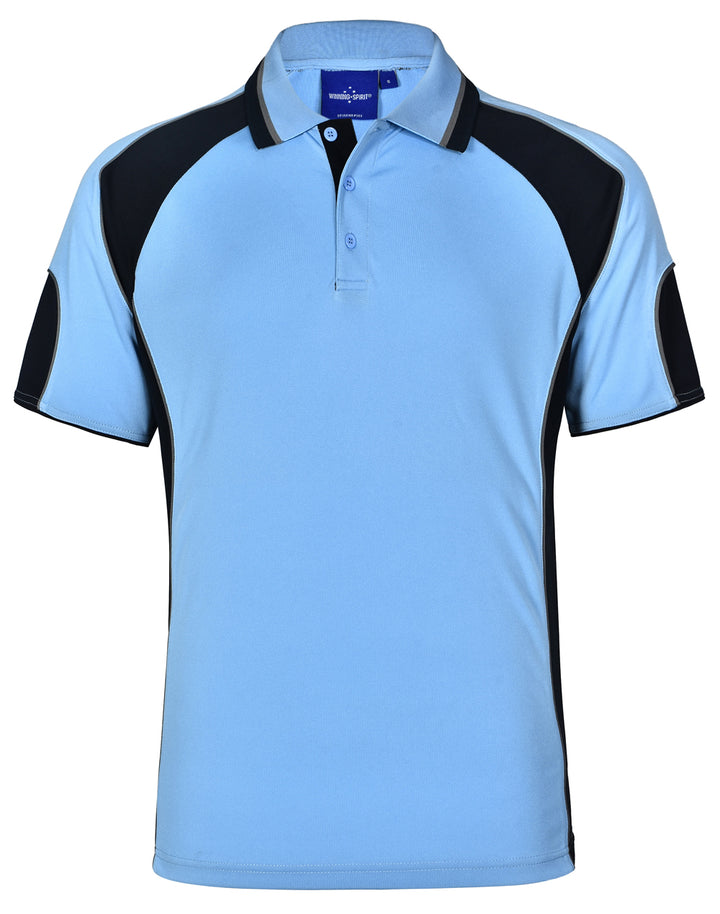 Men's Cooldry Contrast Polo Sleeve Panels - PS61(8 colours)