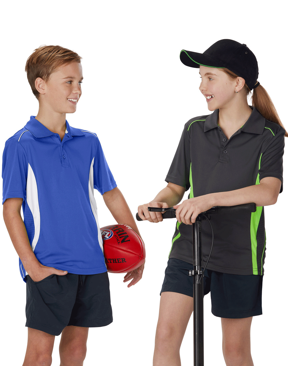 Kids Cooldry Contrast Polo - PS79K