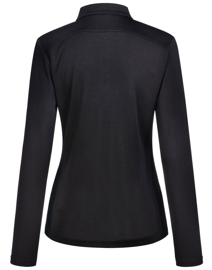 Ladies Bamboo Charcoal Eco-Friendly Fabric Long Sleeve Polo - PS90