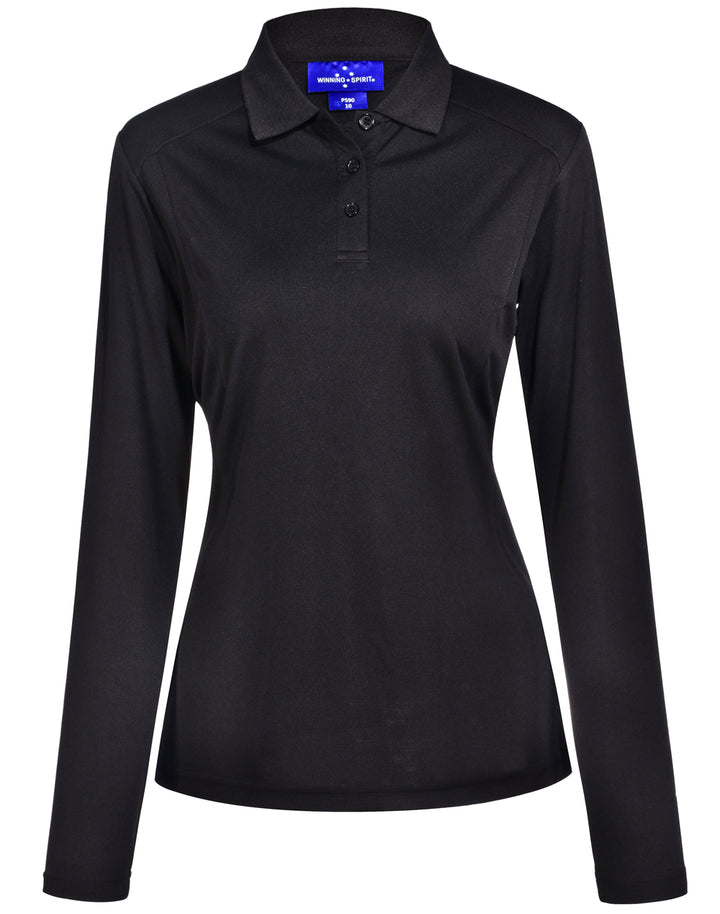 Ladies Bamboo Charcoal Eco-Friendly Fabric Long Sleeve Polo - PS90