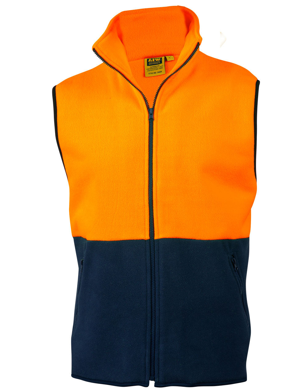 Hi Vis Two Tone Polar Fleece Vest - SW08