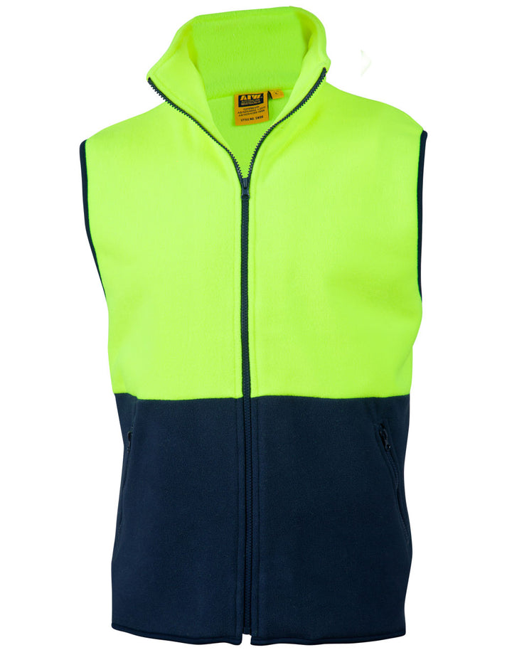 Hi Vis Two Tone Polar Fleece Vest - SW08