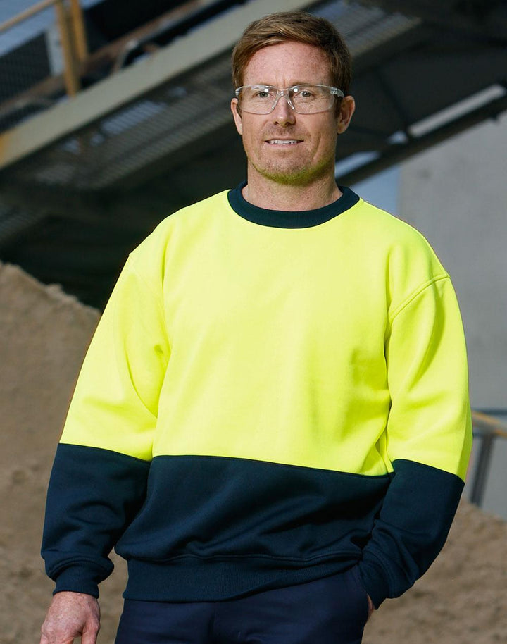 Hi Vis Two Tone Windcheater Crew Neck - SW09