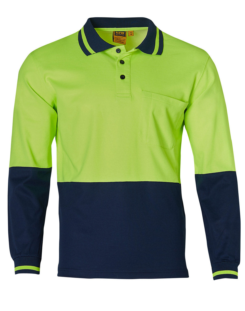 Hi Vis Truedry Micro-Mesh Long Sleeve Polo - SW11