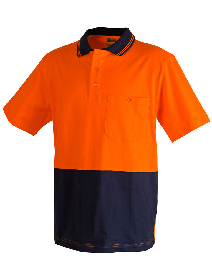 Men's 100% Cotton Jersey Safety Polo - SW35