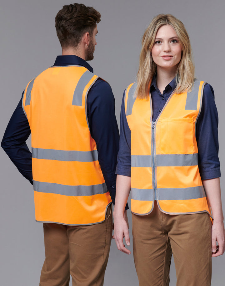 Unisex Hi-Vis Safety Vest With Reflective Tapes - SW40