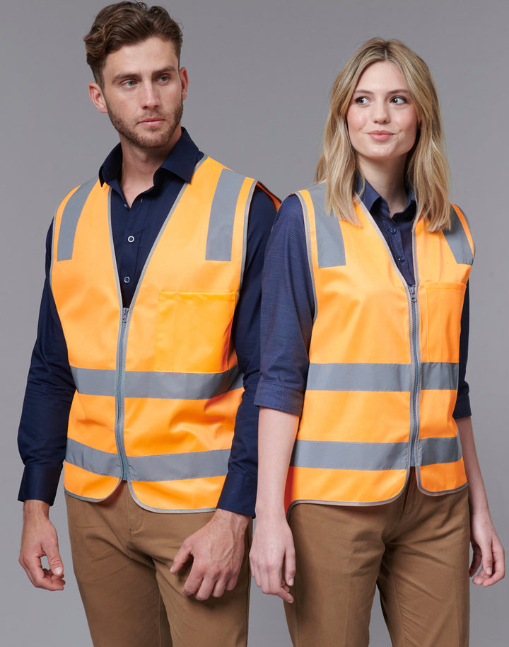 Unisex Hi-Vis Safety Vest With Reflective Tapes - SW40