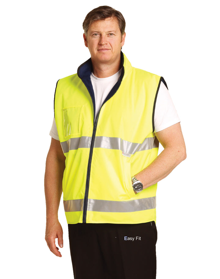 Hi Vis Mandarine Collar Vest - SW49