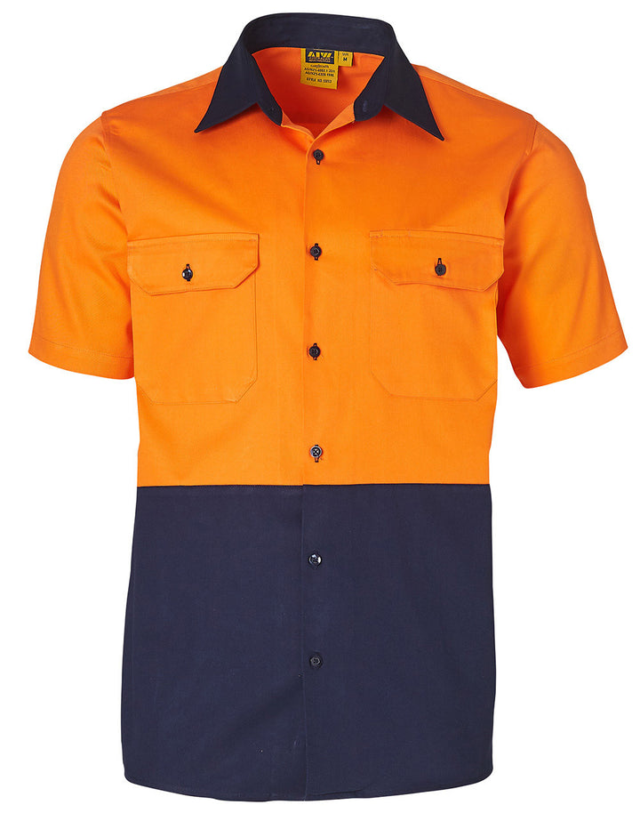 Hi Vis Two Tone Short Sleeve Shirt - SW53