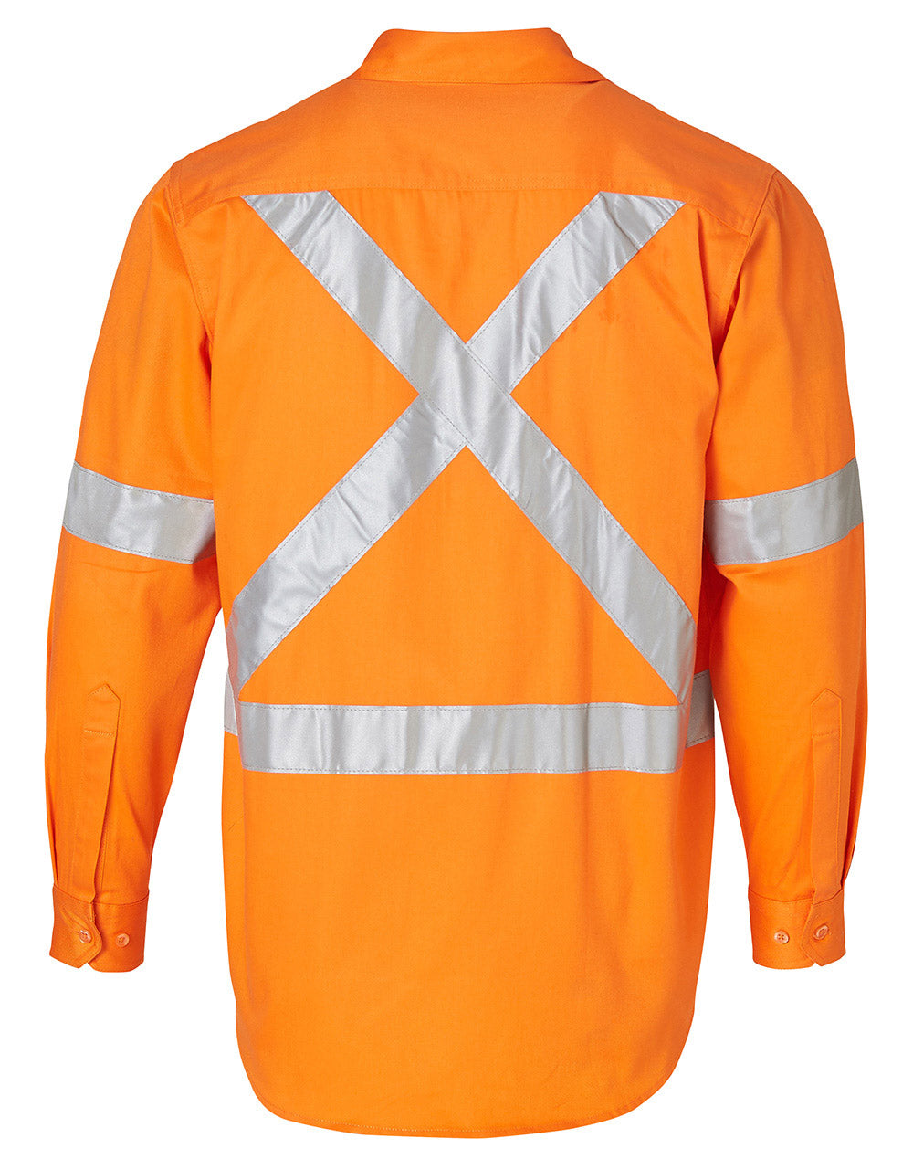 Men's Hi Vis Long Sleeve Shirt w/ Tape - SW56