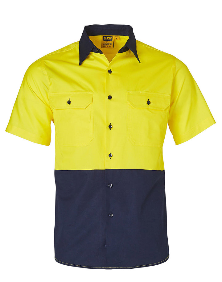 Hi Vis Two Tone Cool Breeze Short Sleeve Shirt - SW57