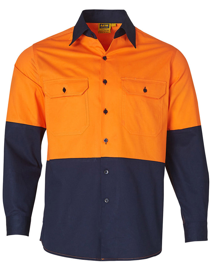 Hi Vis Two Tone Cool Breeze Long Sleeve Shirt - SW58