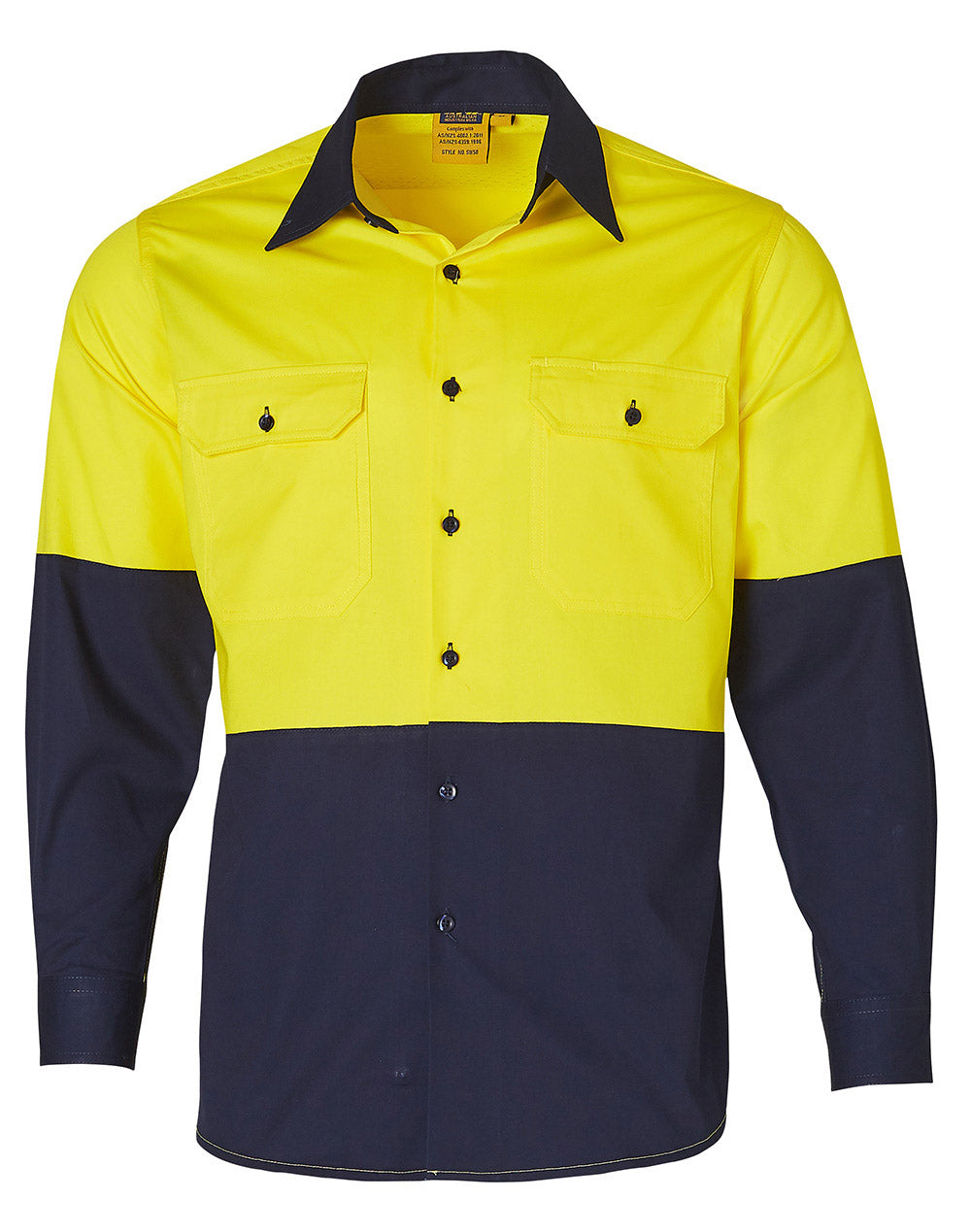 Hi Vis Two Tone Cool Breeze Long Sleeve Shirt - SW58