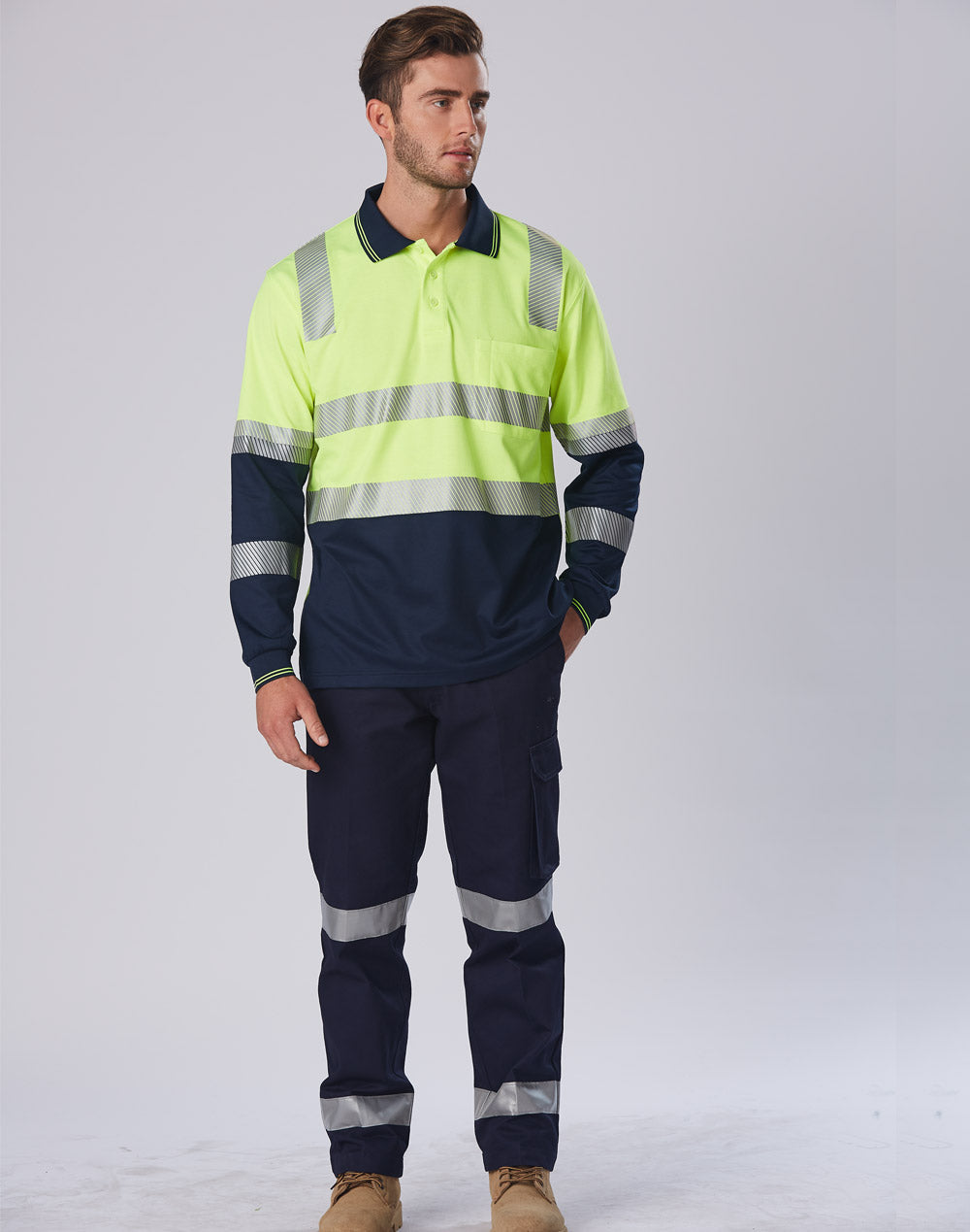 Unisex Hi Vis Long Sleeve Shirt - SW74