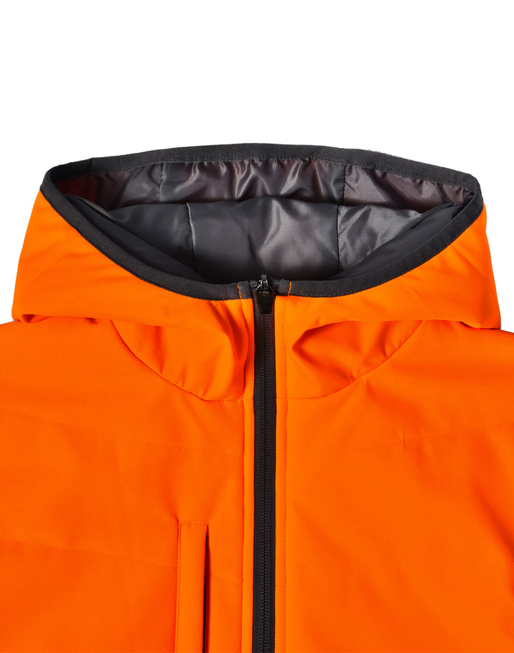 Unisex Hi Vis Modern Styling Hooded Puffer Jacket - SW80