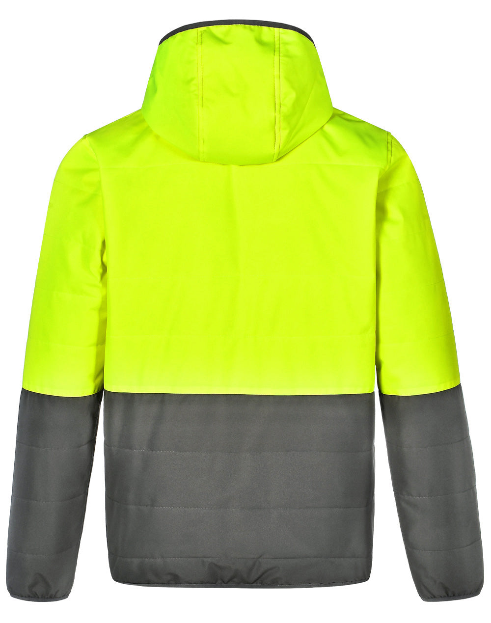 Unisex Hi Vis Modern Styling Hooded Puffer Jacket - SW80