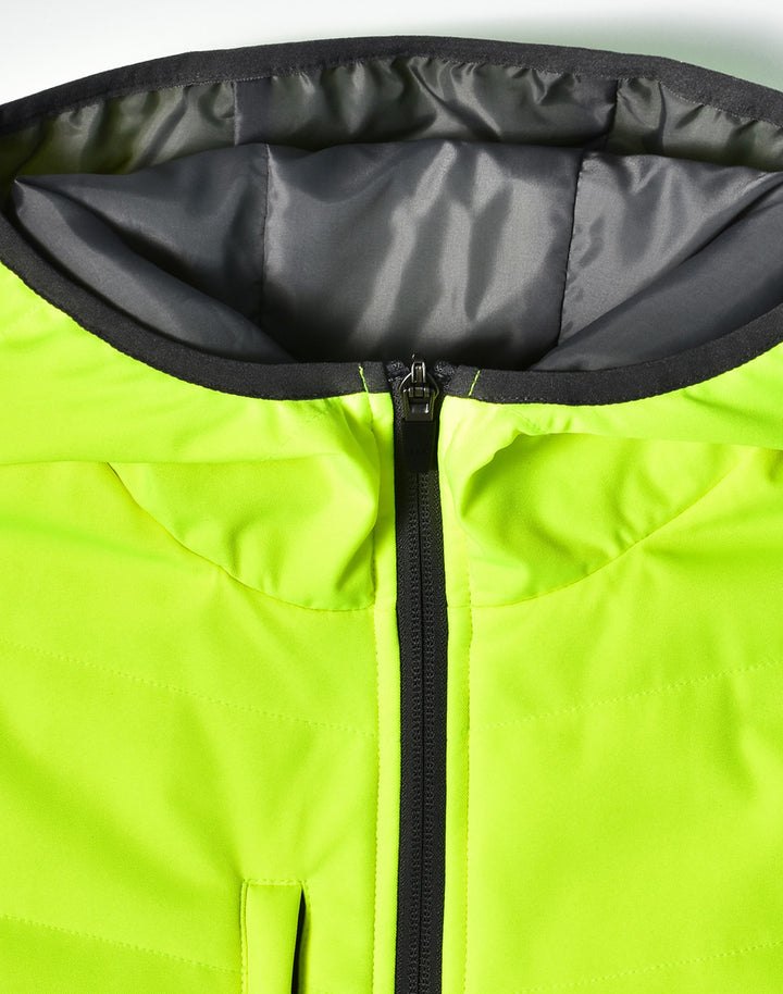 Unisex Hi Vis Modern Styling Hooded Puffer Jacket - SW80