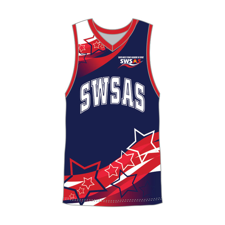 SWSAS Athlete Navy Singlet WRS002 , MRS002