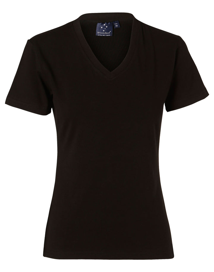 Ladies 180gsm V Neck Short Sleeve Tee - TS04A