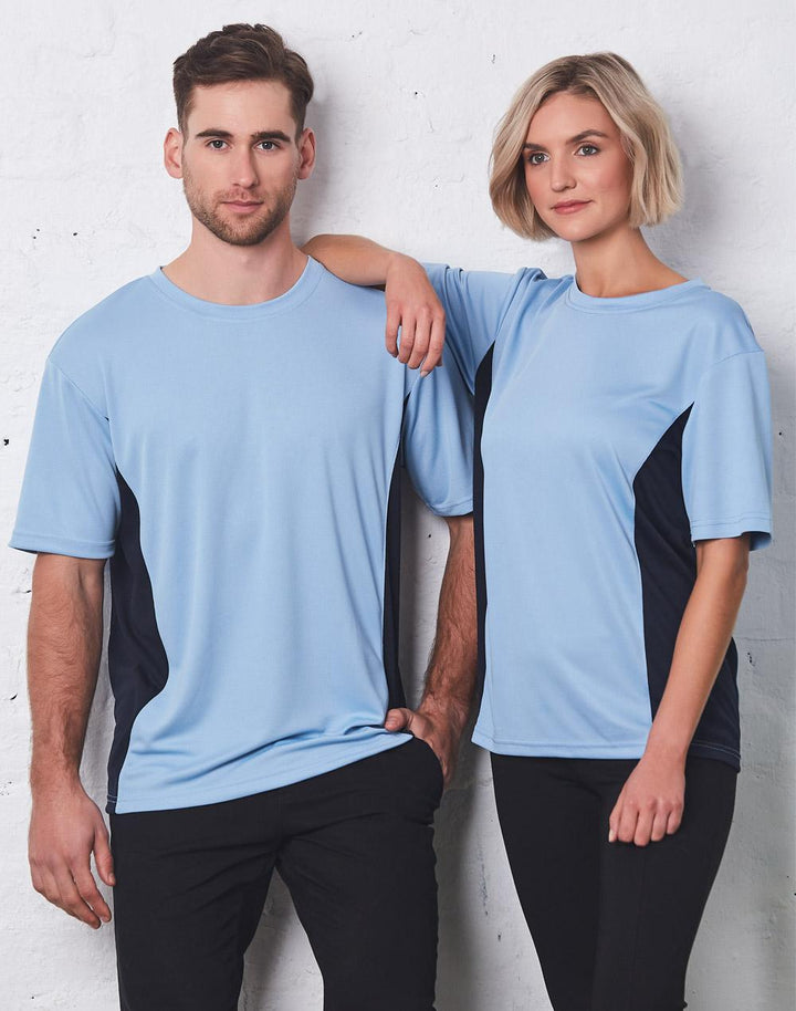 Adults Unisex CoolDry Mesh Contrast Tee Shirt - TS12 (6 colours)