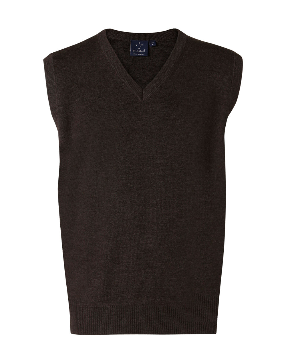 Unisex V-Neck Wool/Acrylic Knit Vest - WJ02