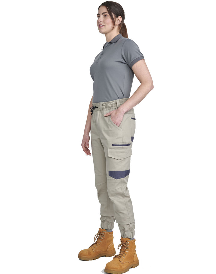 Unisex Cotton Stretch Drill Cuffed Work Pants - WP28