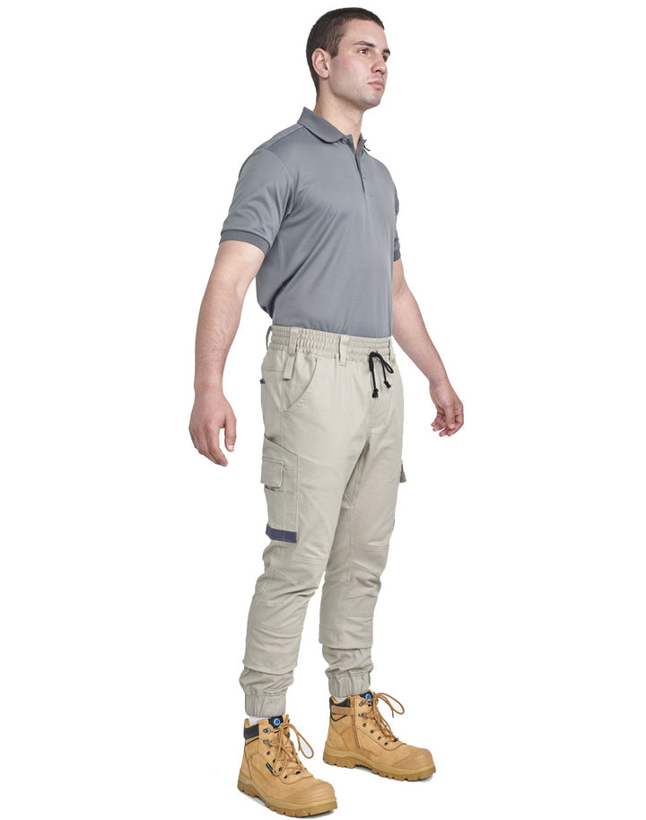 Unisex Cotton Stretch Drill Cuffed Work Pants - WP28