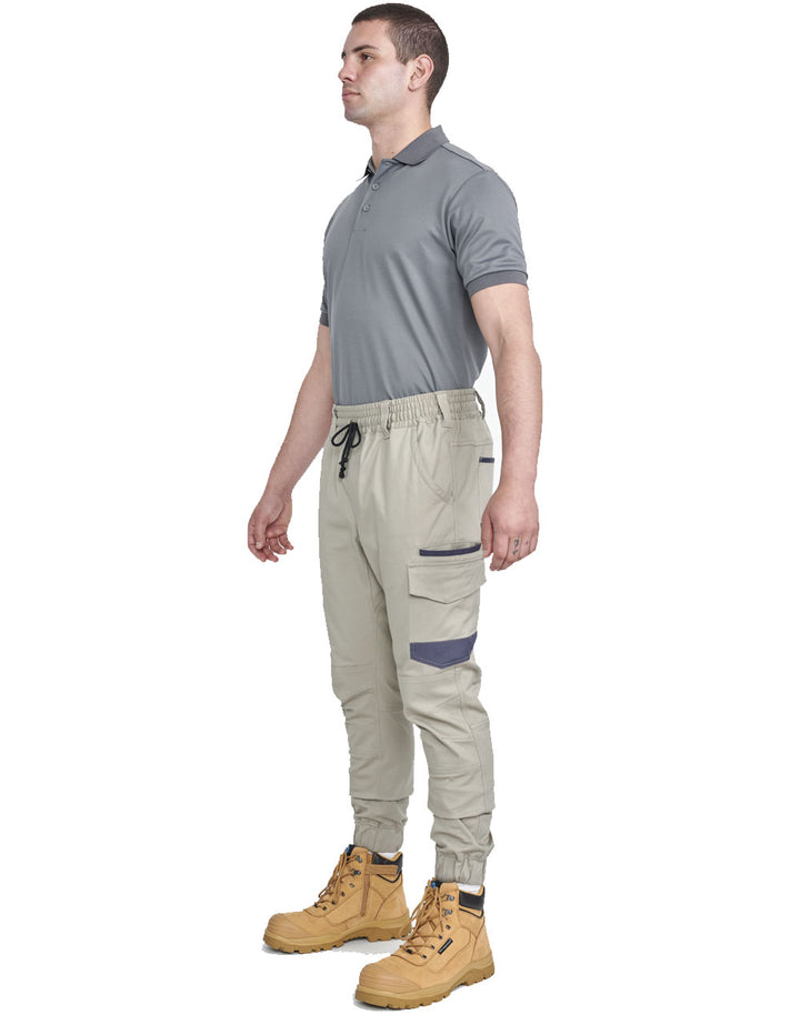 Unisex Cotton Stretch Drill Cuffed Work Pants - WP28