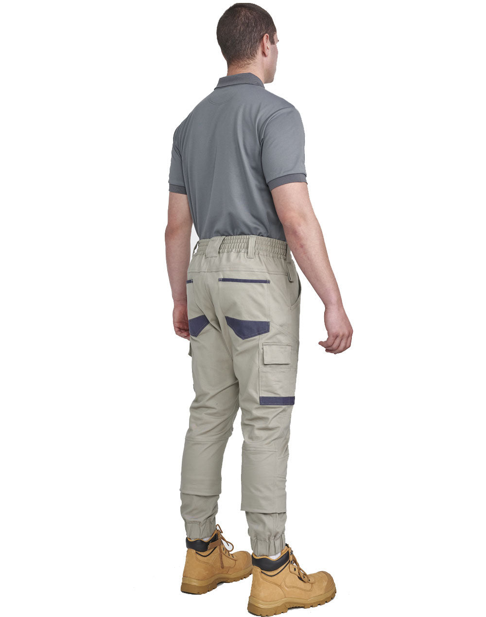 Unisex Cotton Stretch Drill Cuffed Work Pants - WP28