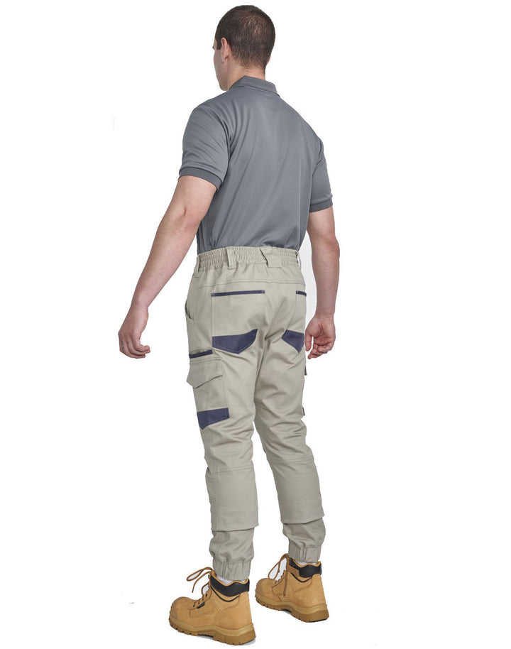 Unisex Cotton Stretch Drill Cuffed Work Pants - WP28