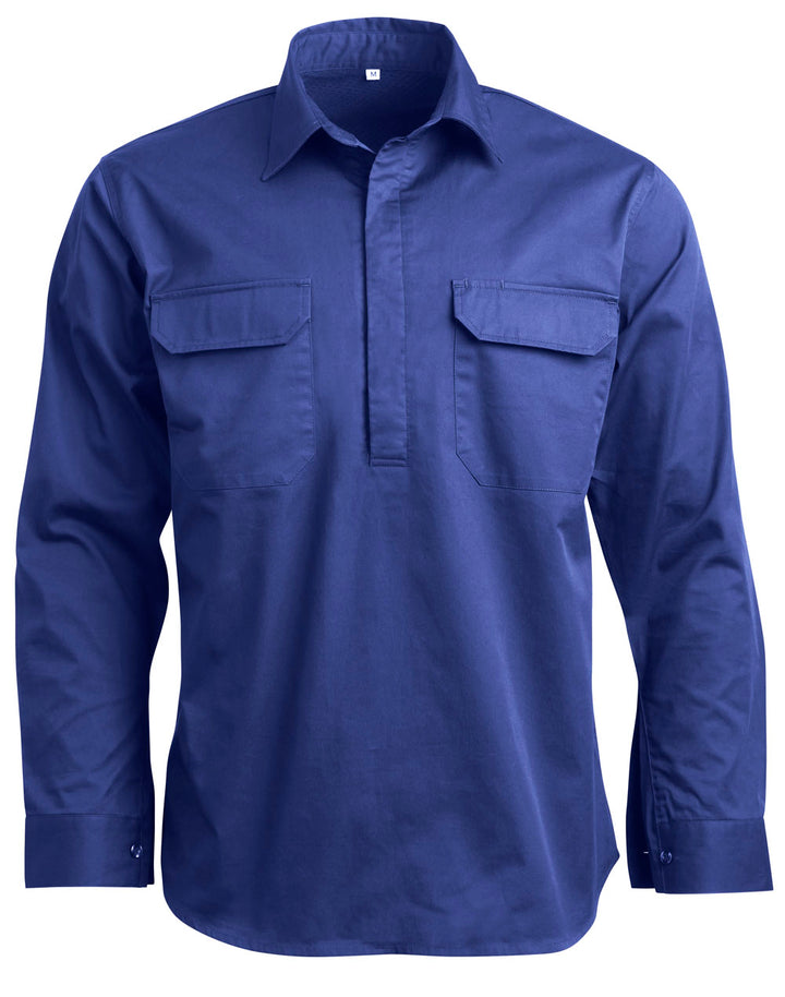 Unisex Cool-Breeze Closed Front Long Sleeve Work Shirt - WT12