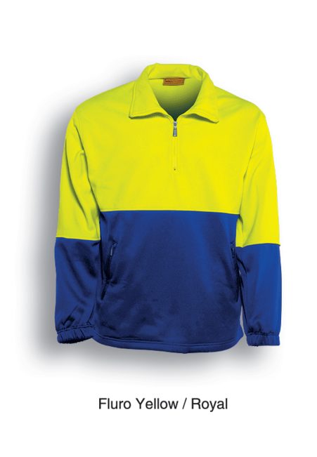 Hi Vis 1/2 Zip Safety Fleece SJ0411