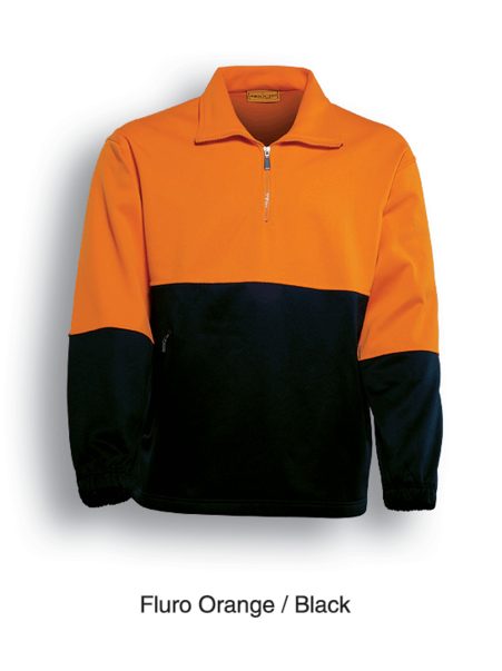 Hi Vis 1/2 Zip Safety Fleece SJ0411