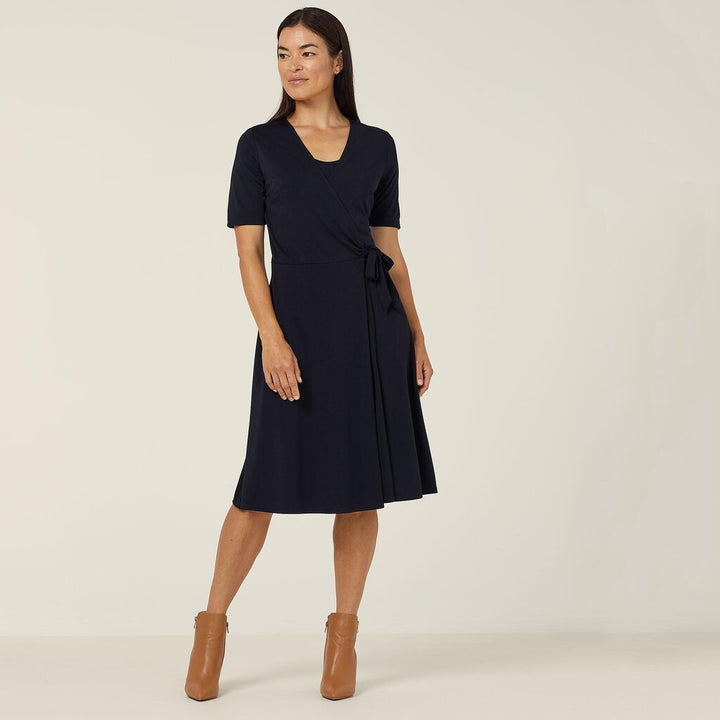 Ladies Matt Jersey Wrap Dress - CAT699