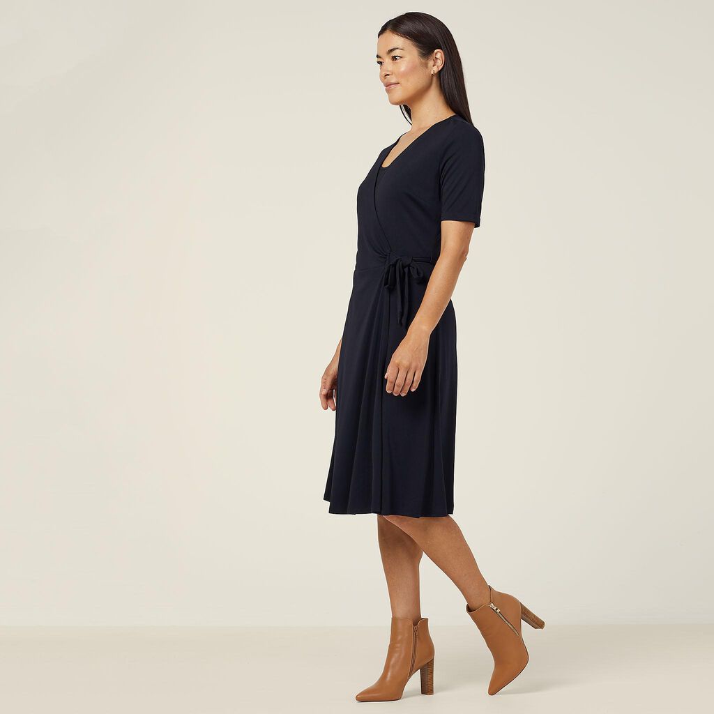 Ladies Matt Jersey Wrap Dress - CAT699